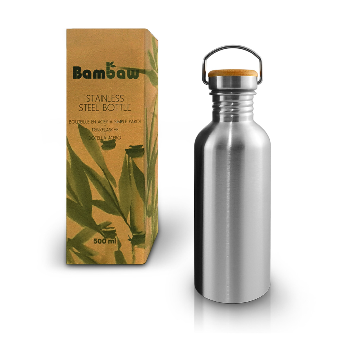 ACCaw-07 Bambaw 500ml Sticla pentru Apă sau alte Lichide de Băut din Oțel Inoxidabil – BPA free